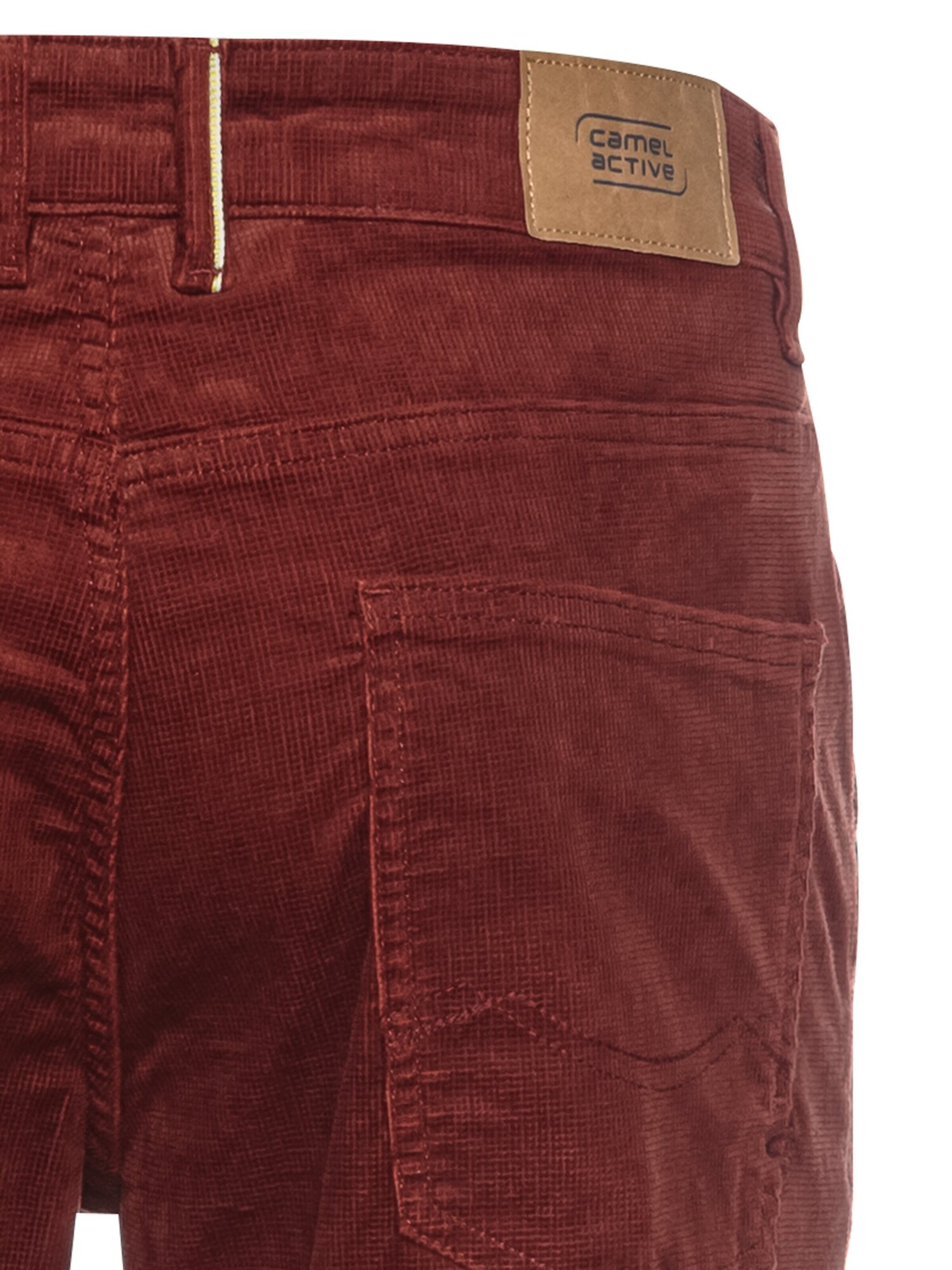 CAMEL ACTIVE Regular Regular Fit 5-Pocket Cordhose in Rot
