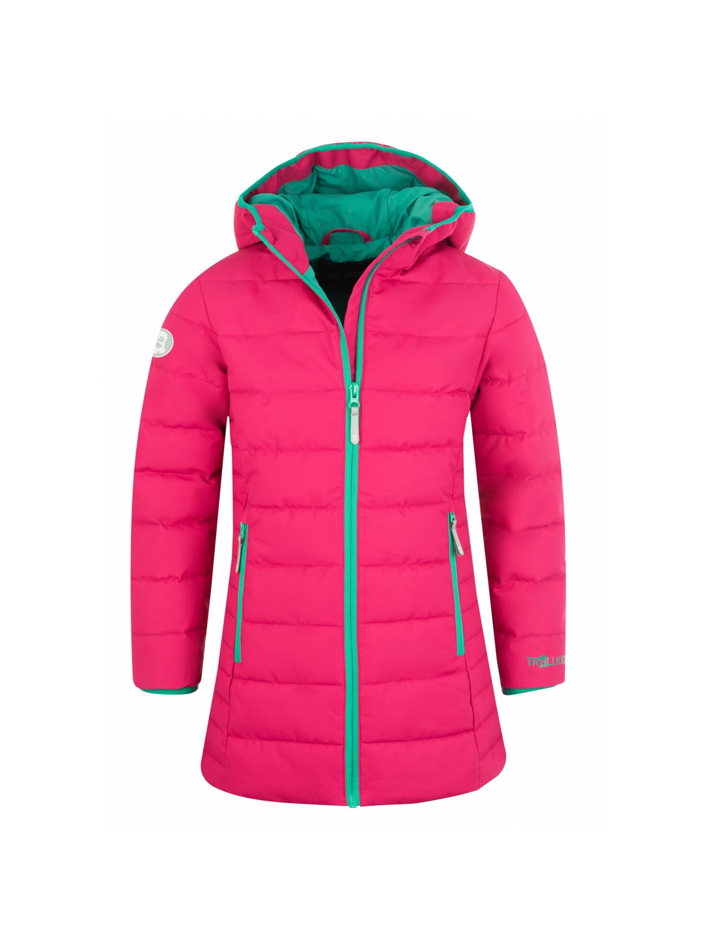 TROLLKIDS Winter Jacket in Pink: front