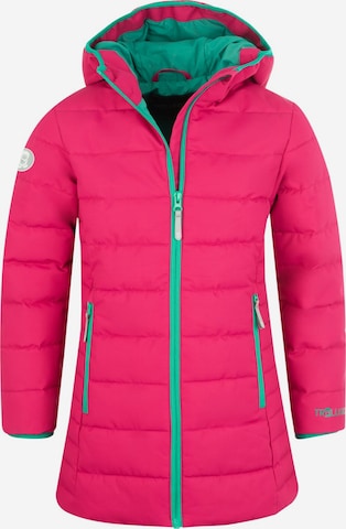 TROLLKIDS Winter Jacket in Pink: front