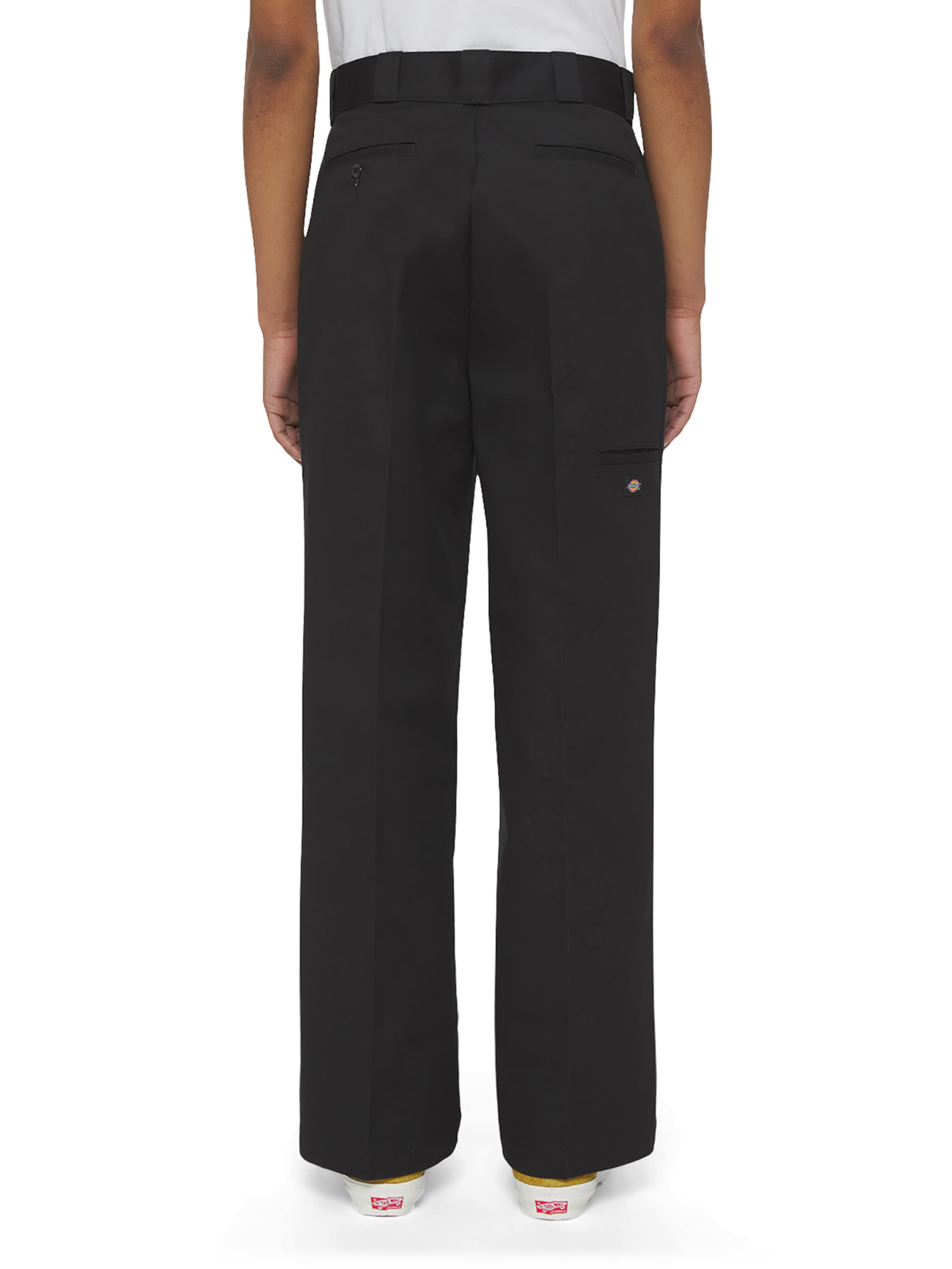 Wide leg Pantaloni con piega frontale di DICKIES in nero