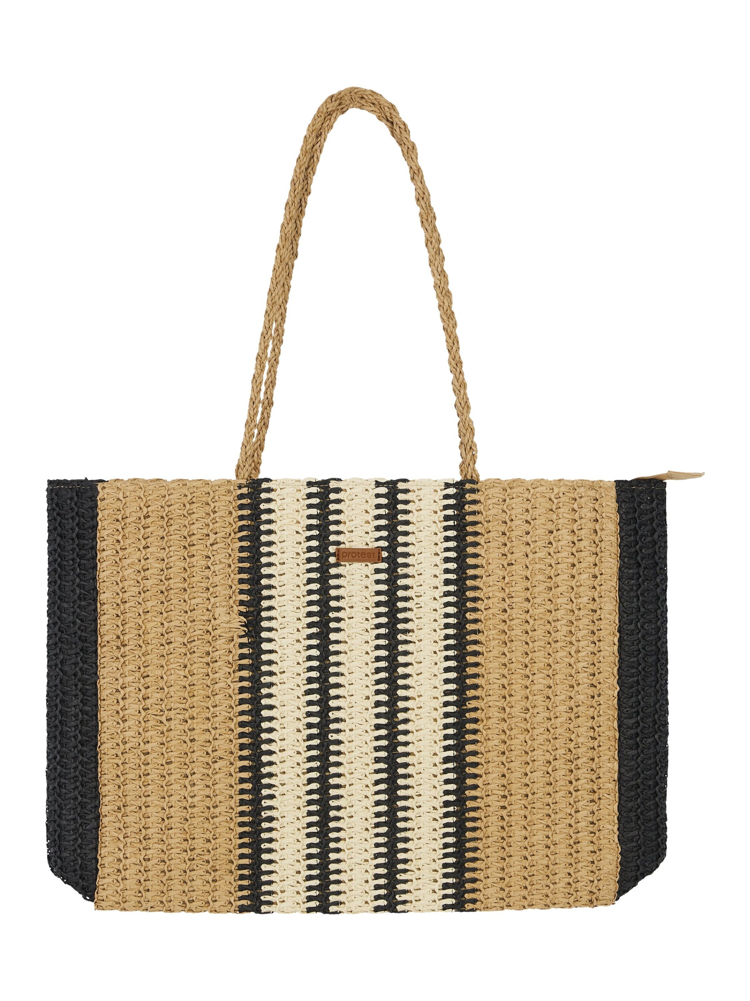 PROTEST Strandtasche 'PRTSquad'‌‌‌‌‌‌‌ in Schwarz: Vorderseite