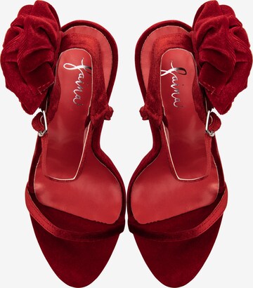 faina Sandals 'Nascita' in Red