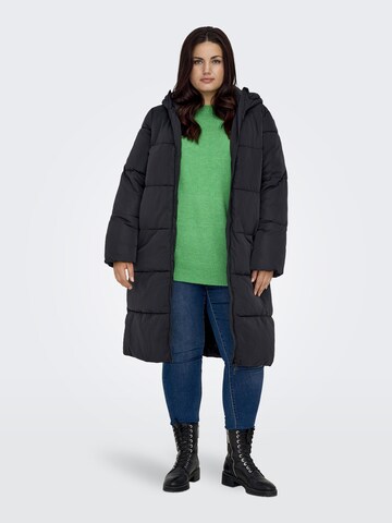 ONLY Carmakoma Wintermantel in Schwarz
