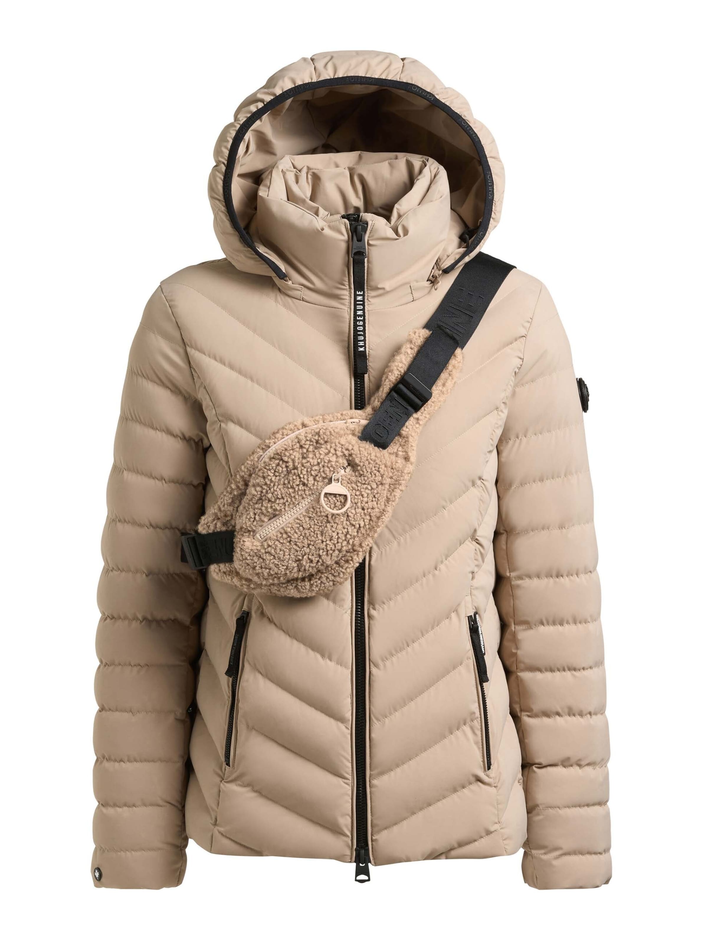 khujo Zimná bunda 'Gitty With Bag', veľkosť XS - béžová, Produkt