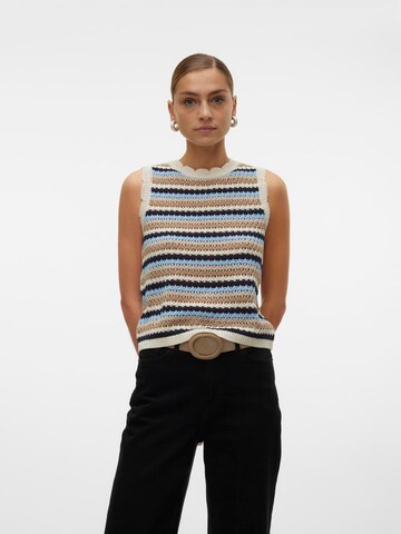 VERO MODA - Top de malha 'Menorca' em bege: frente