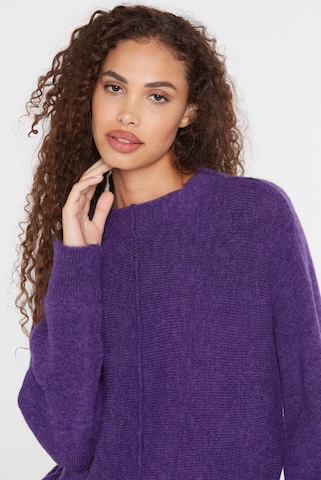 SENSES.THE LABEL Pullover mit Fledermausärmeln in Lila