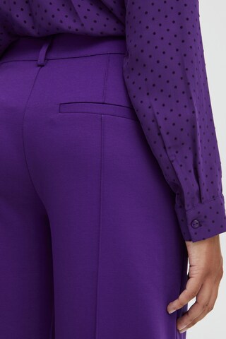 ICHI Wide Leg Hose 'Kate' in Lila