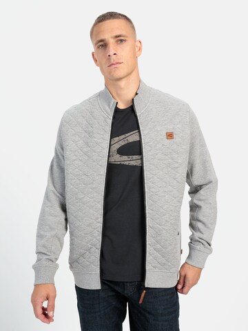 CAMEL ACTIVE Sweatjacke in Grau: Vorderseite
