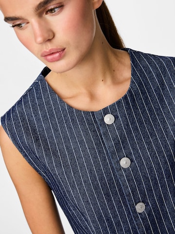 PIECES Vest 'PCROSE LANGER' i blå