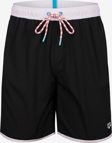 ARENA Beach Short 'ICONS TEAM STRIPE' in Schwarz: predná strana