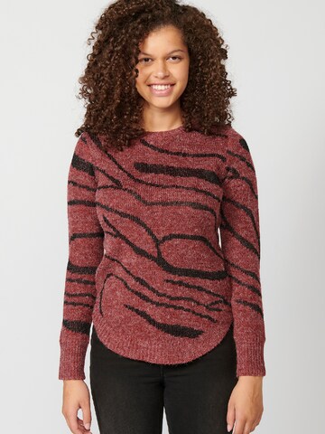 Pullover di KOROSHI in rosso: frontale