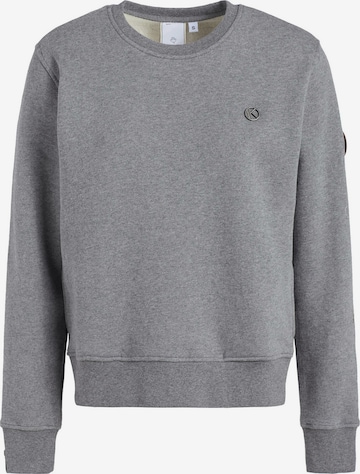 khujo Sweatshirt 'Lisel' in Grey: front