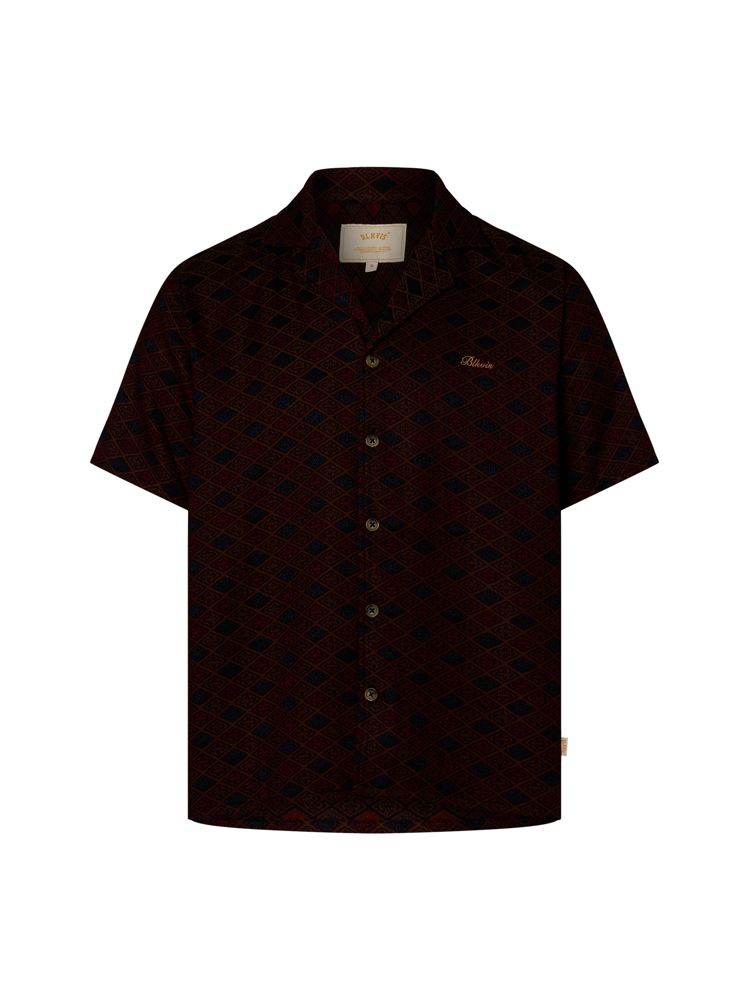 BLKVIS Regular fit Overhemd in Zwart: voorkant