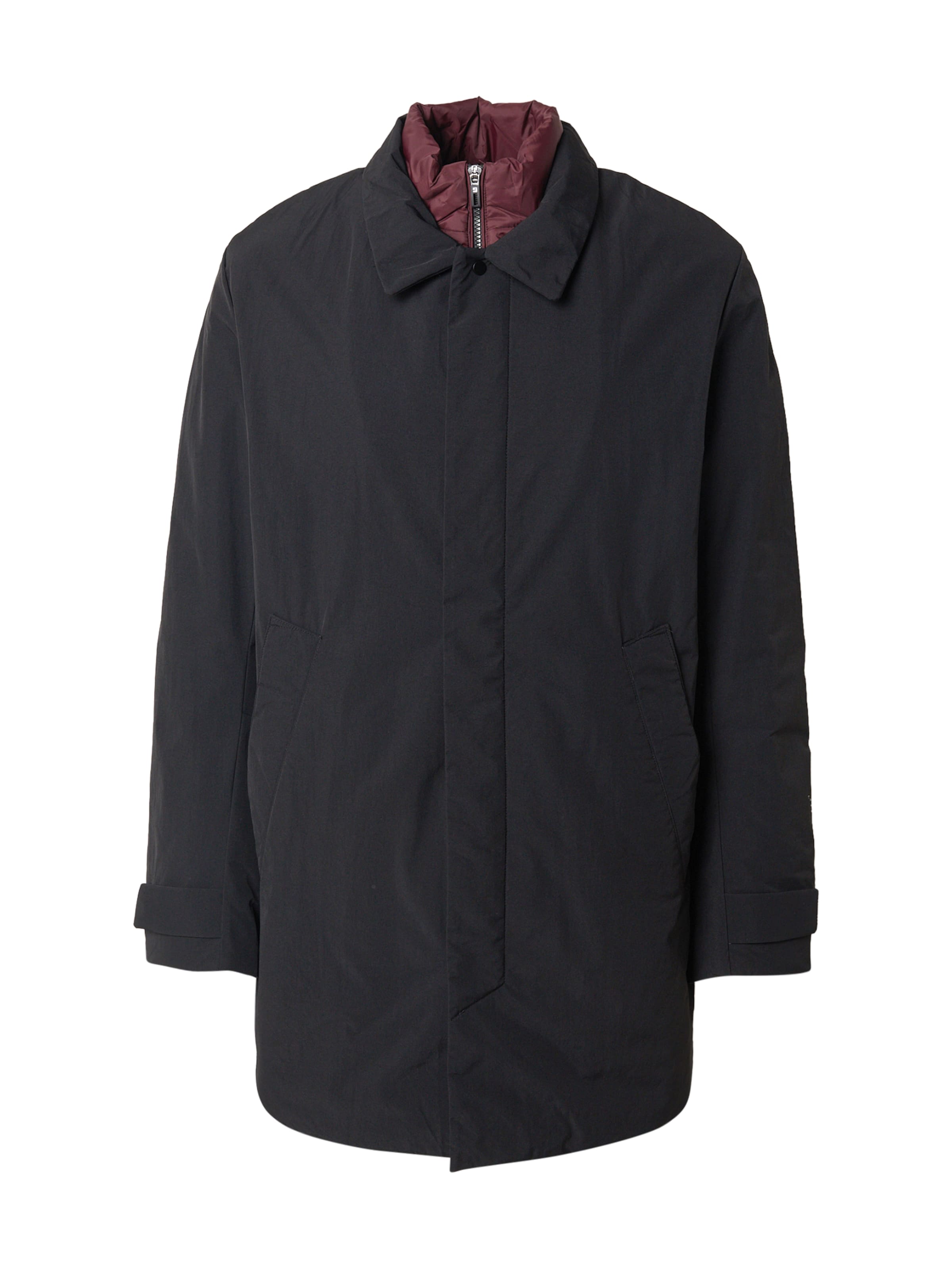 Krakatau Ανοιξιάτικο και φθινοπωρινό παλτό 'BLERIOT' σε μαύρο: μπροστά