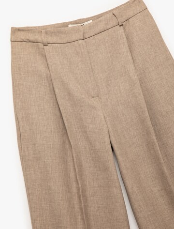 Koton Loose fit Trousers with creases in Brown