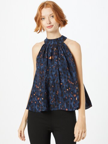 Traffic People Blouse in Blue: front