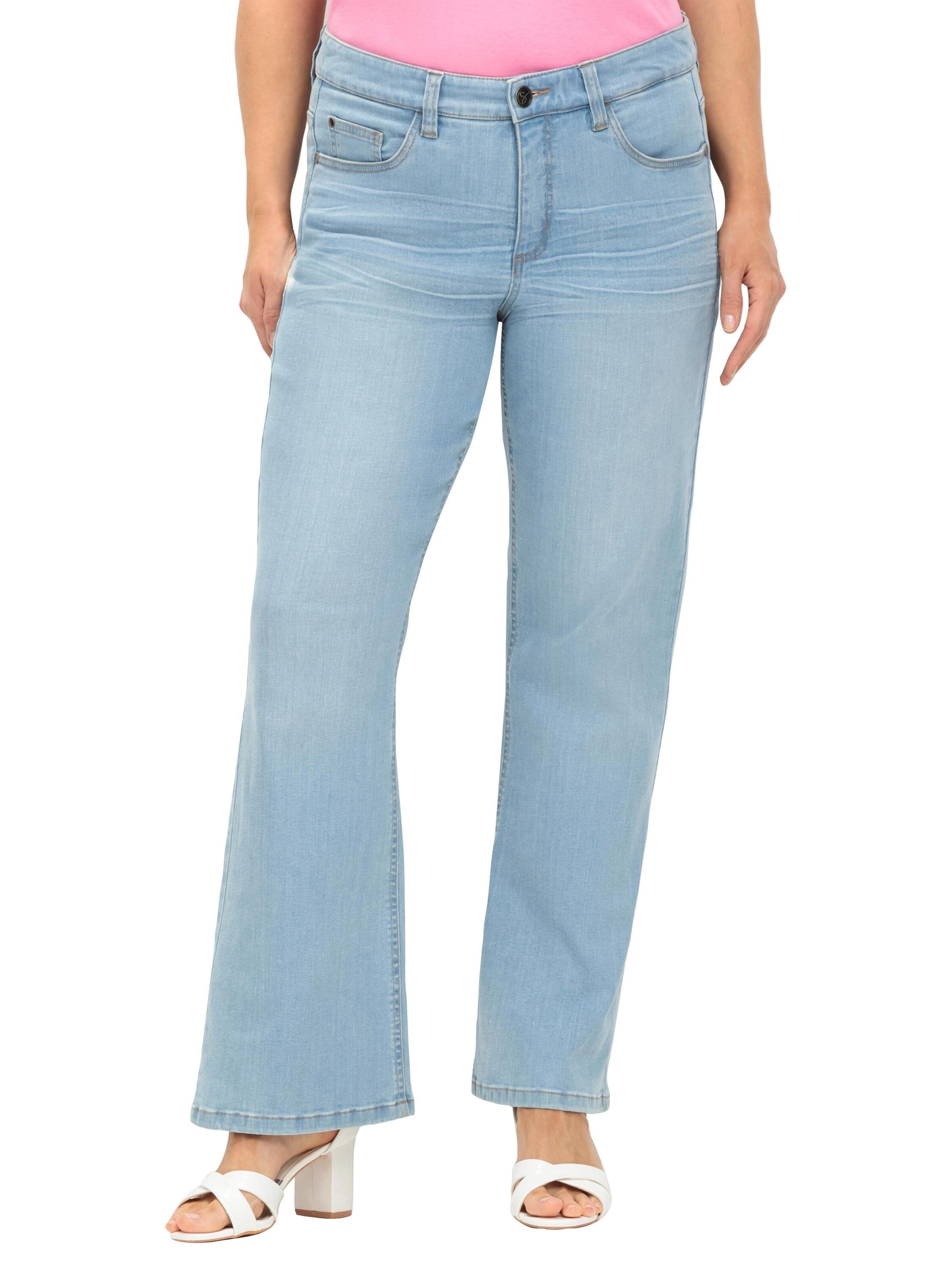 SHEEGO Bootcut Džínsy - Modrá: predná strana