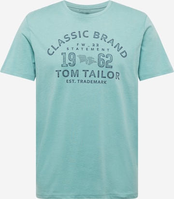 T-Shirt TOM TAILOR en bleu : devant