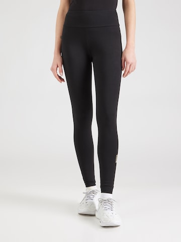 EA7 Emporio Armani - Skinny Leggings en negro: frente