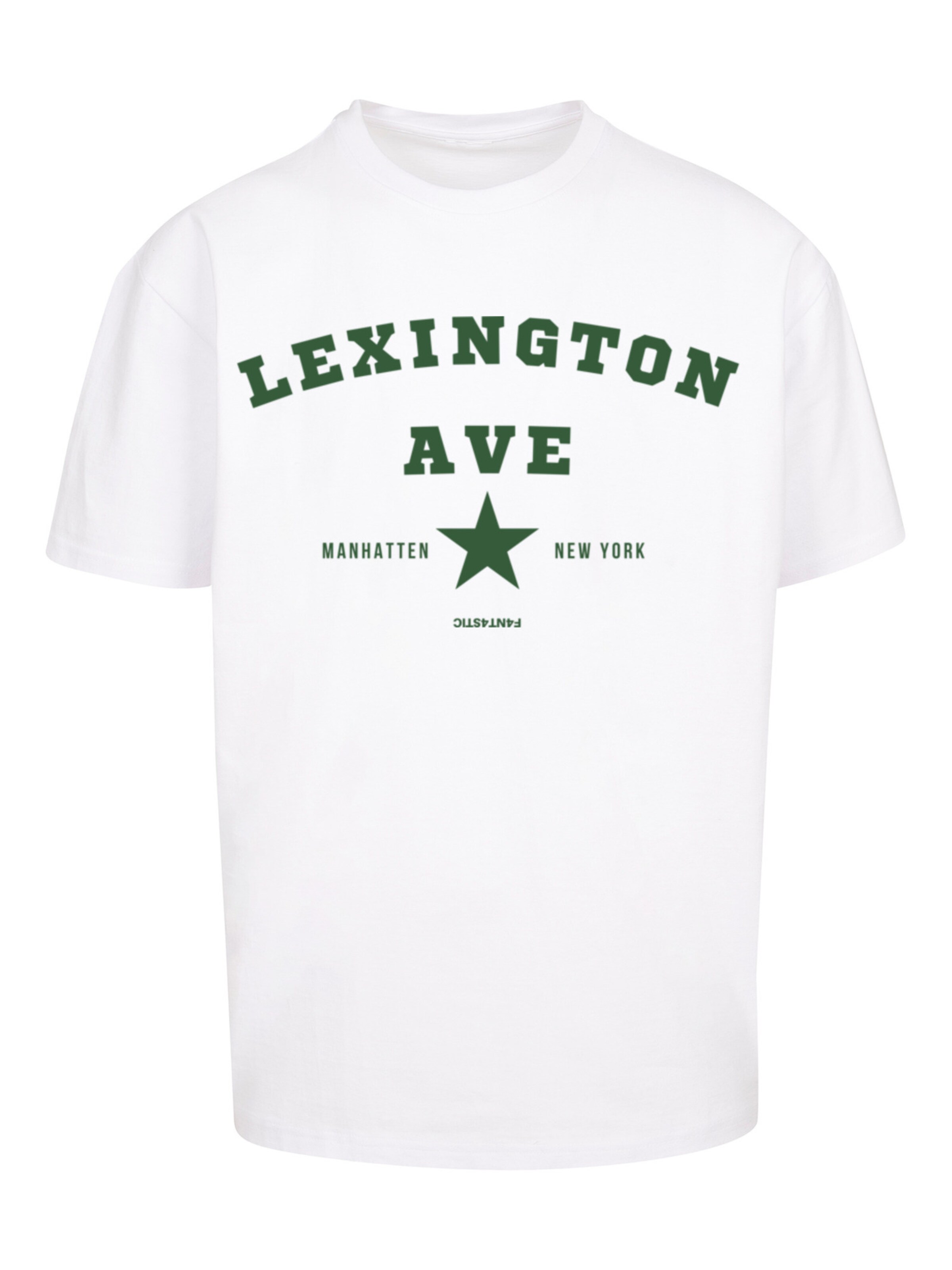 F4NT4STIC Shirt 'Lexington Ave' in Wit: voorkant