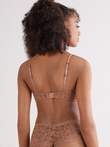 INTIMISSIMI Bralette Bra 'ELENA ITALIAN RIVIERA' in Brown