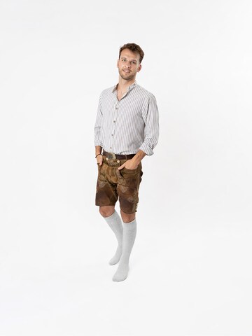 HerzSticht Trachtensocken 'Silberdistel' in Grau