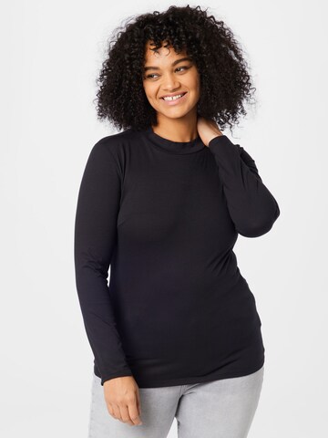 T-shirt Calvin Klein Curve en noir : devant