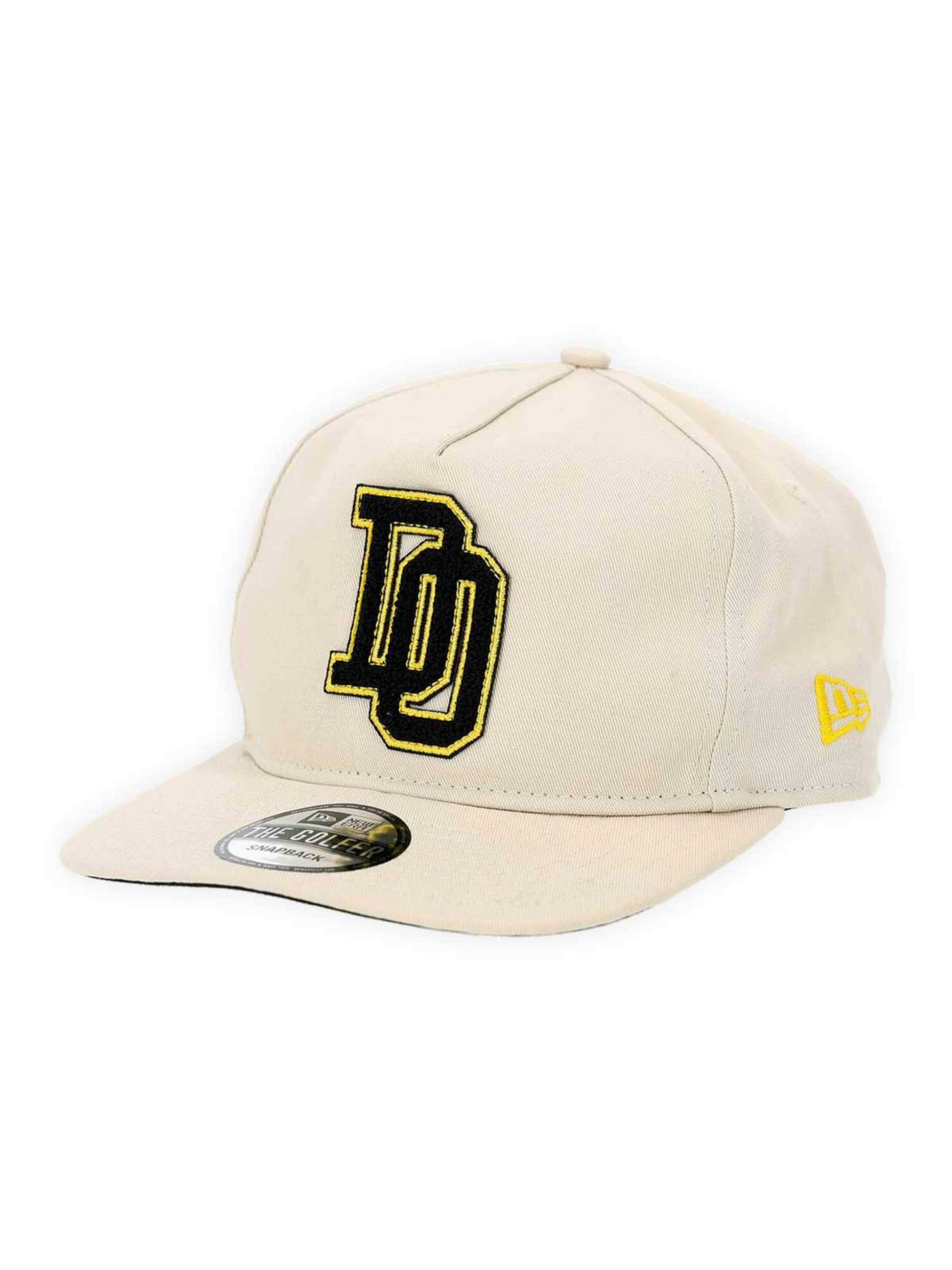 NEW ERA Athletic Cap 'Borussia Dortmund Golfer College' in Beige: front