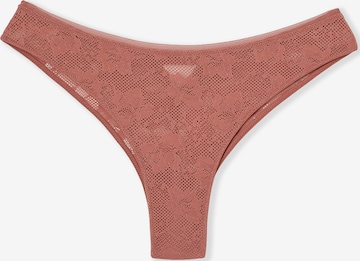 String 'Pure Dentelle' ETAM en rose : devant