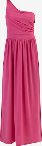 faina Evening Dress in Pink: front