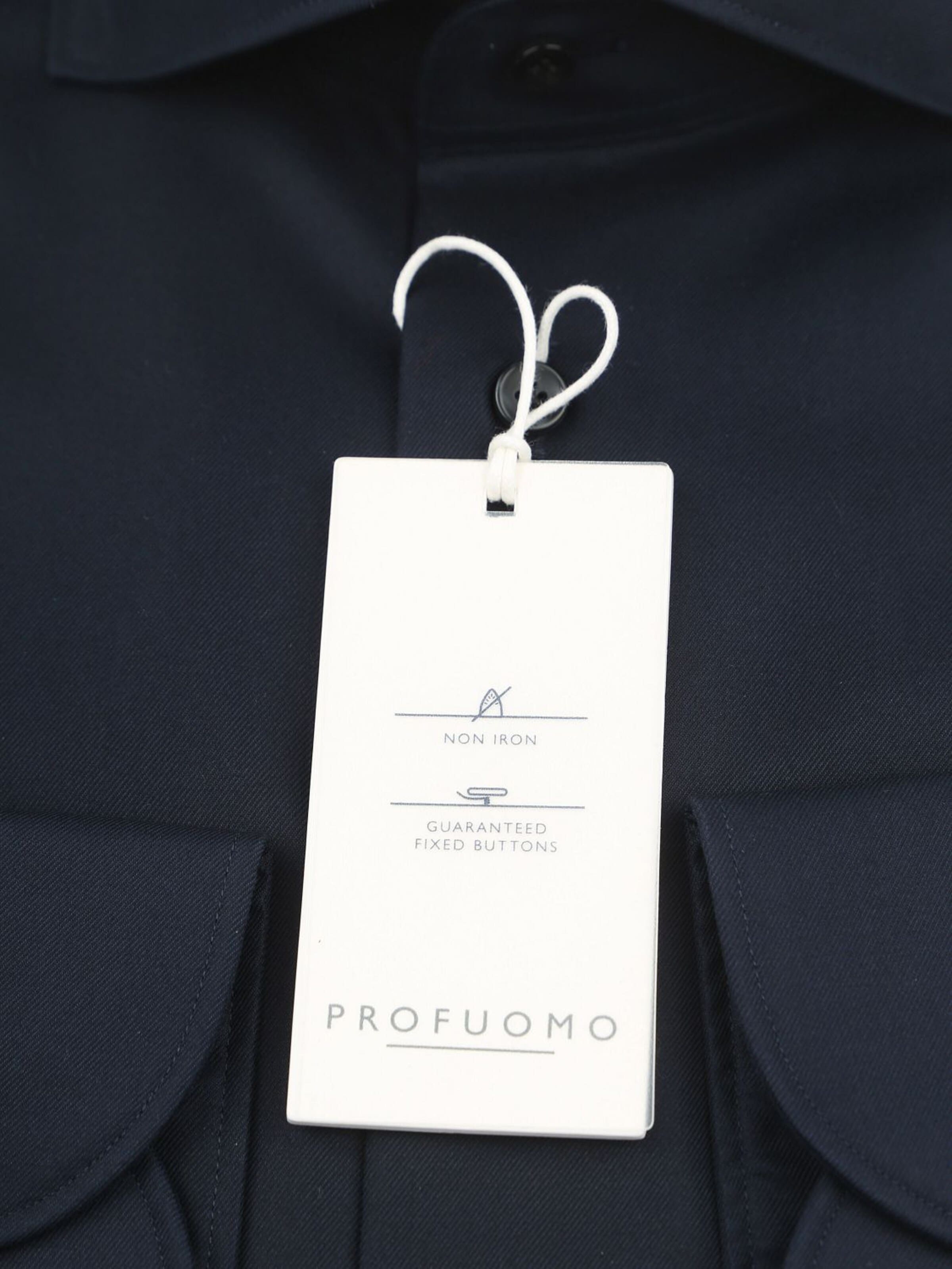 Profuomo Slim fit Button Up Shirt in Blue