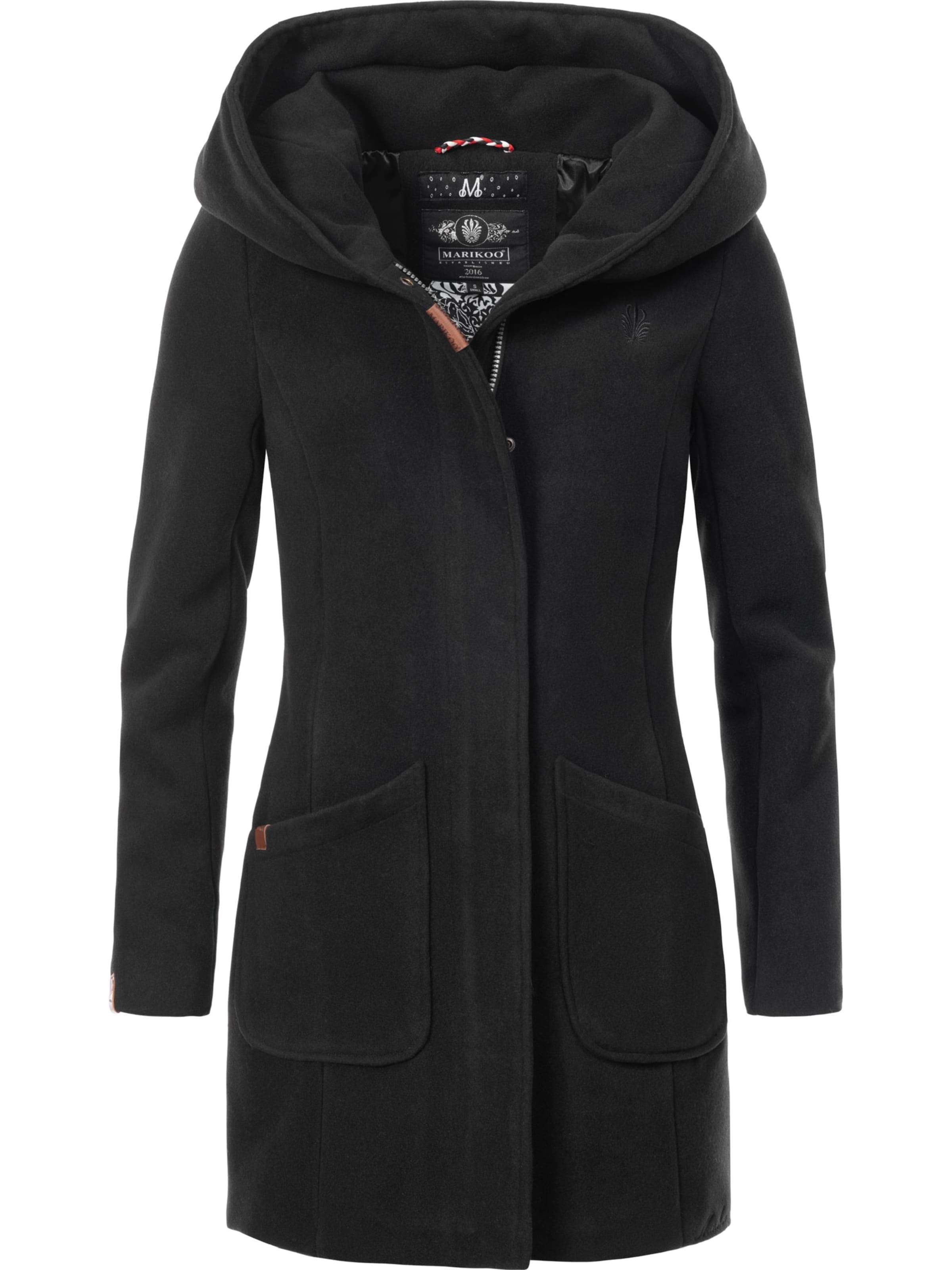 Manteau mi-saison 'Maikoo' MARIKOO en noir : devant