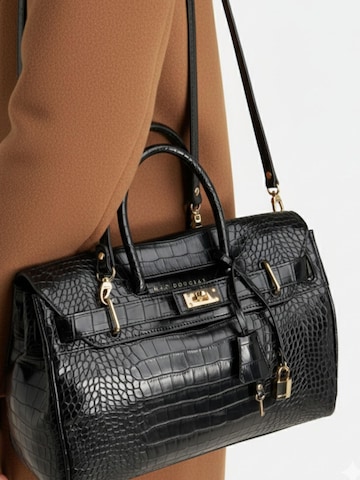 MAC DOUGLAS Handtas 'Mac Douglas Sacs À Main XS Pyla Mery Noir Croco' in Zwart