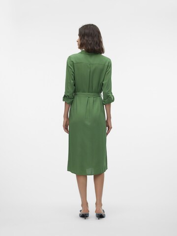 VERO MODA Shirt Dress ' BUMPY ' in Green