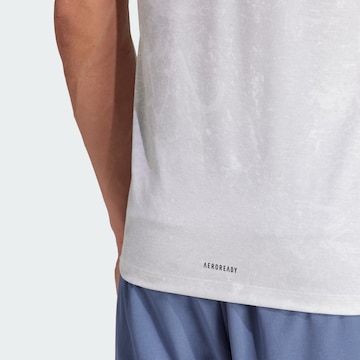 ADIDAS PERFORMANCE Funkční tričko 'Power Workout' – bílá