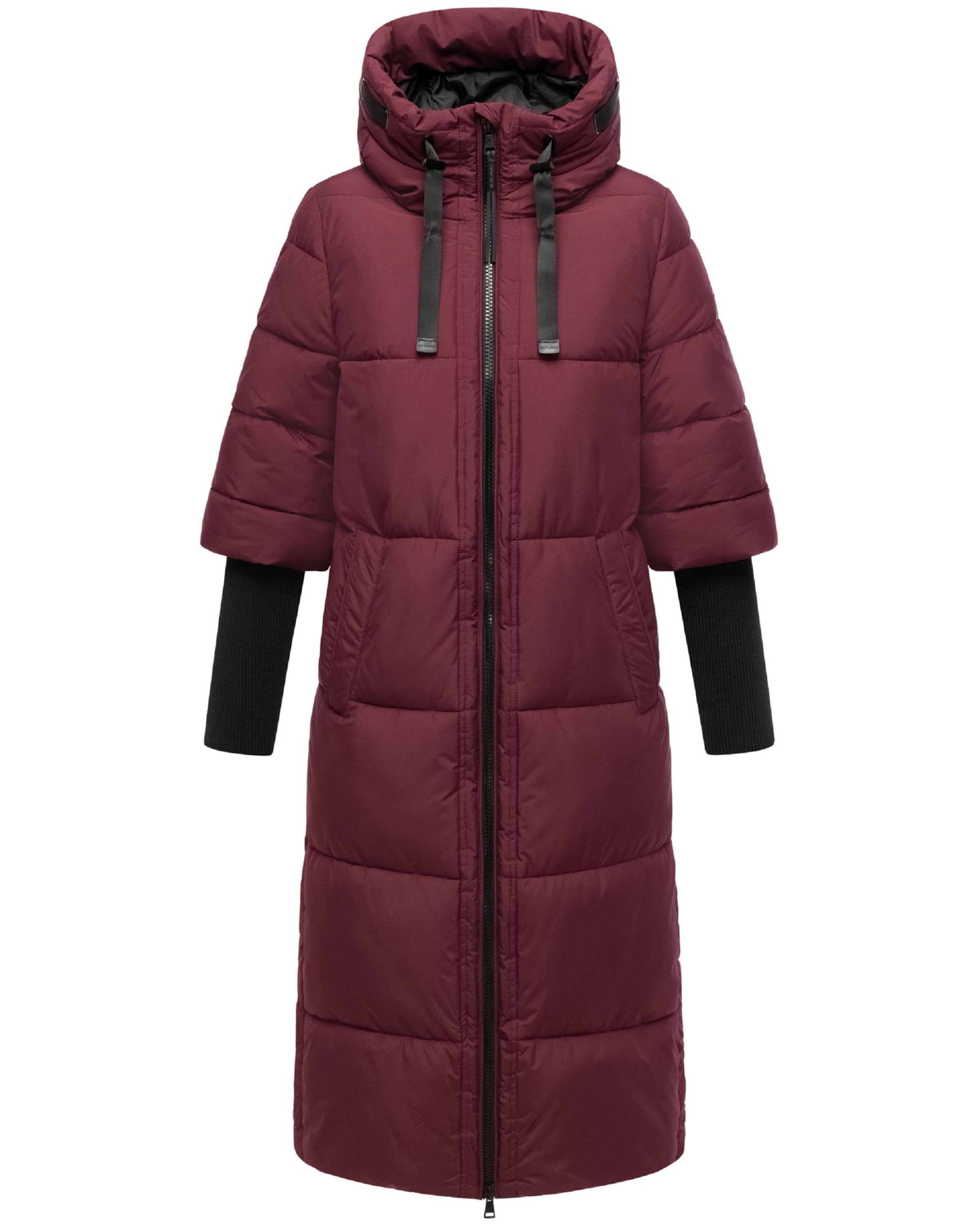 sarkans NAVAHOO Ziemas mētelis 'Ciao Miau XIV': no priekšpuses