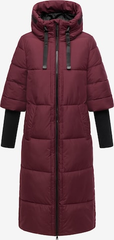 NAVAHOO Mantel 'Ciao Miau XIV' in Rot: Vorderseite