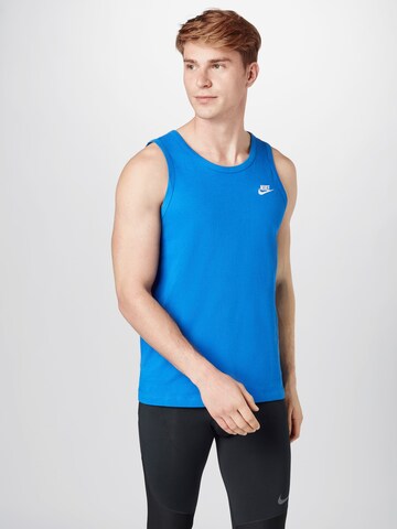 Nike Sportswear Средняя посадка Футболка в Синий: спереди