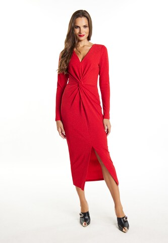 faina Cocktail Dress in Red: front