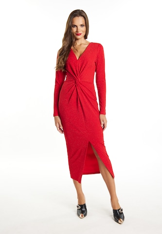 faina - Vestido de cocktail em vermelho: frente