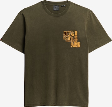 Superdry T-Shirt 'Trade Tools' in Grün: Vorderseite