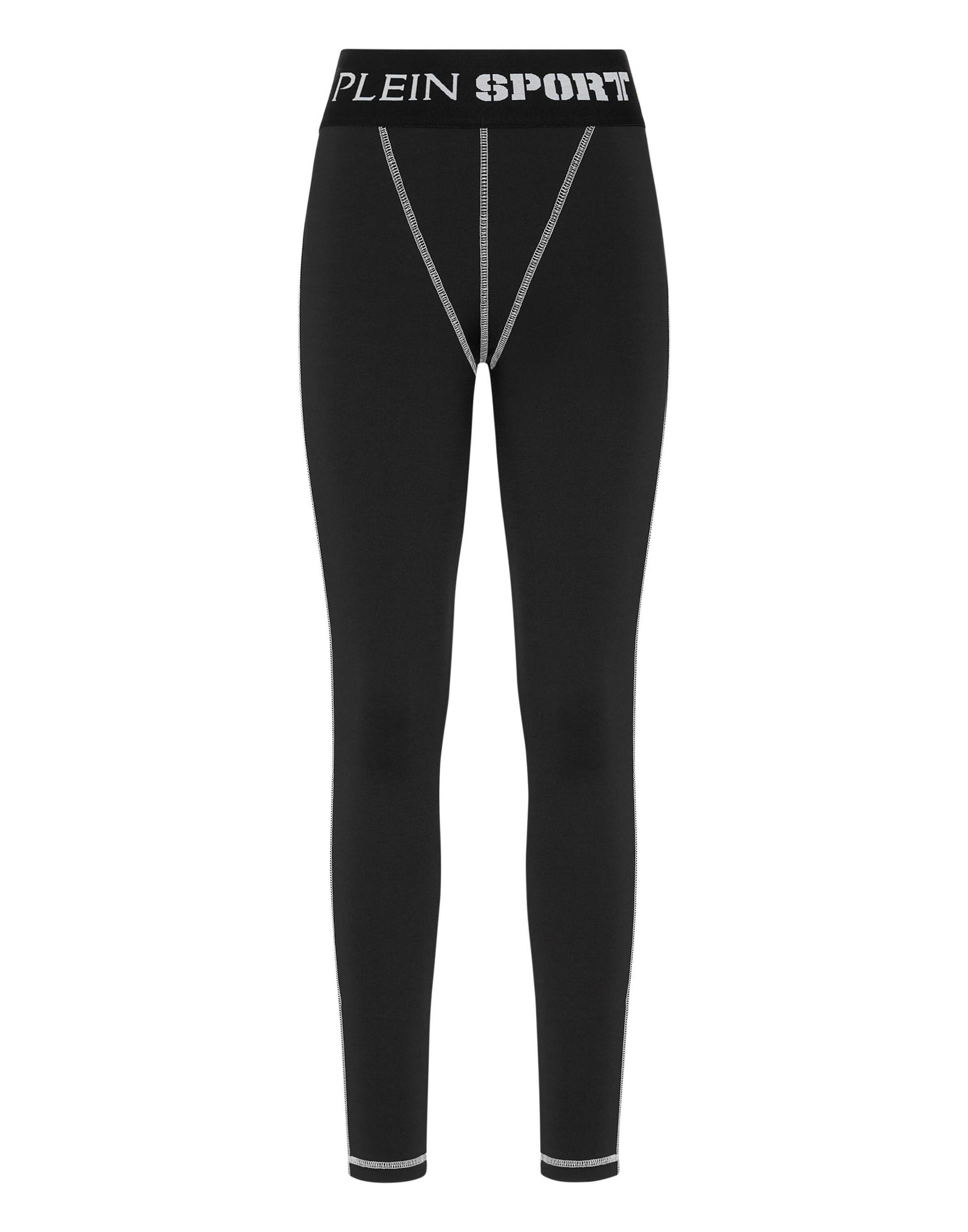 Plein Sport - Skinny Leggings en negro: frente