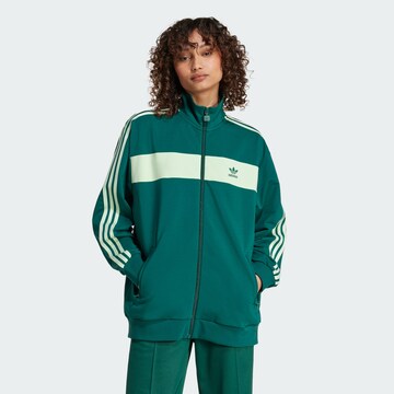 Veste de survêtement ADIDAS ORIGINALS en vert : devant
