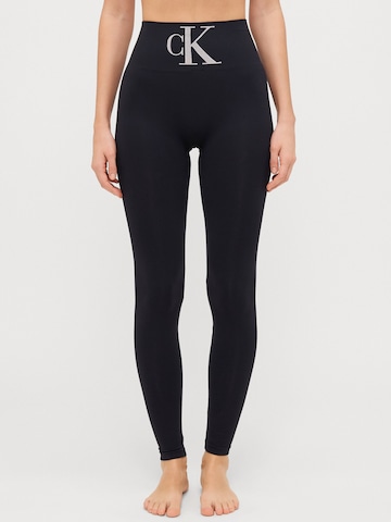 Skinny Leggings de la Calvin Klein Underwear pe negru: față
