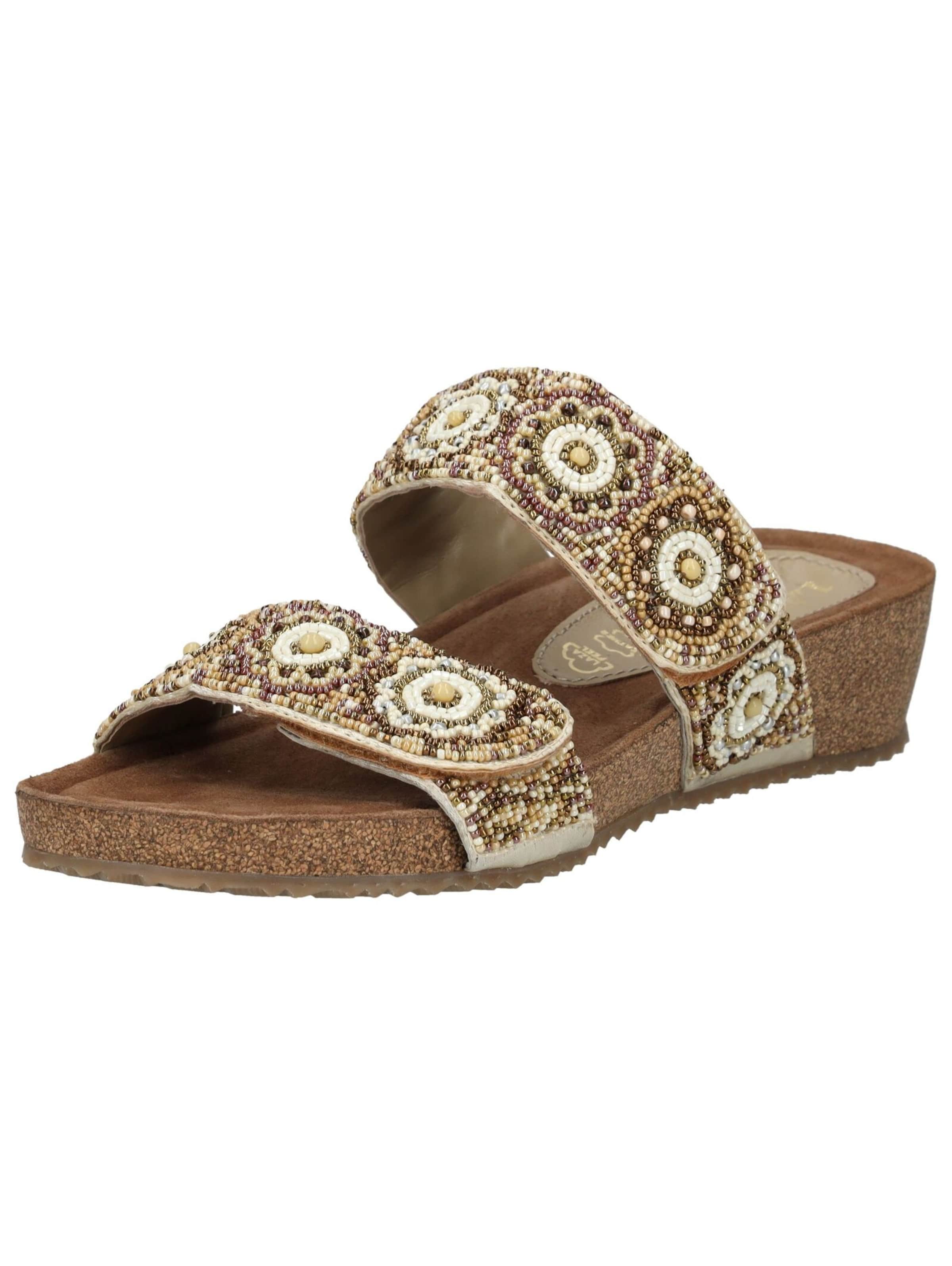 Mule LAZAMANI en beige : devant