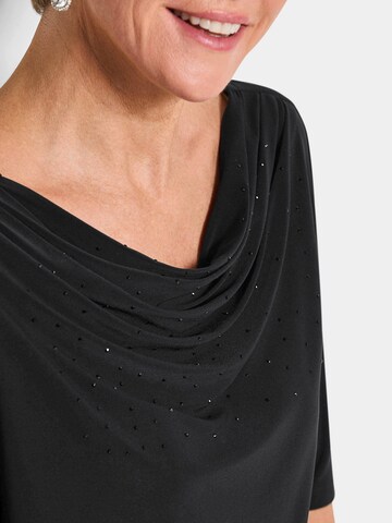 Goldner Shirt in Schwarz