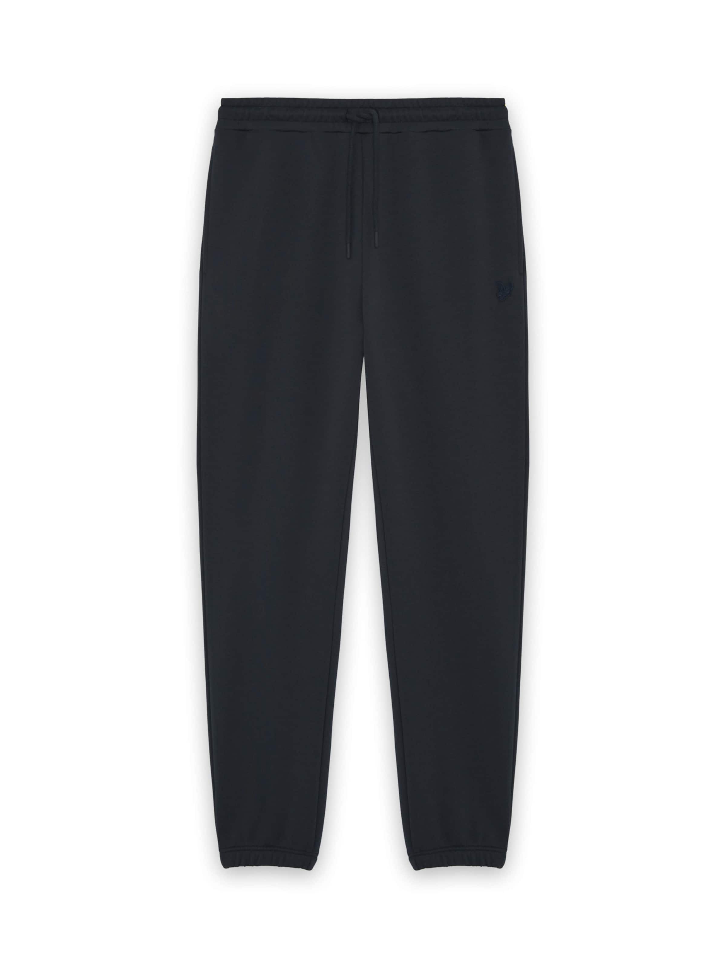 Lyle & Scott Slimfit Broek 'Superfine' in Zwart: voorkant