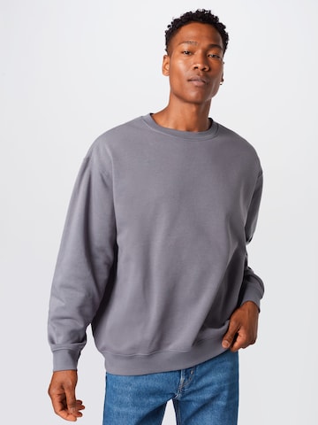 WEEKDAY Sweatshirt in Grijs: voorkant