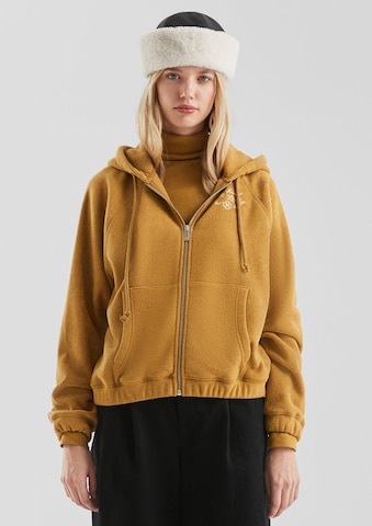QS Zip-Up Hoodie in Yellow: front
