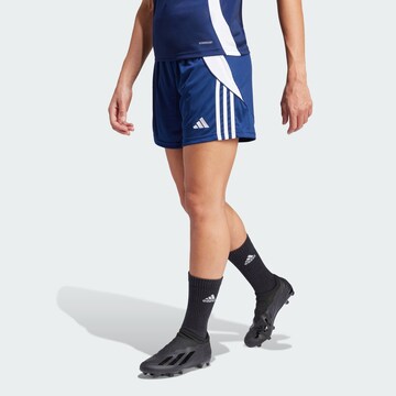 ADIDAS PERFORMANCE Regular Sportshorts'Tiro 24' in Blau: Vorderseite